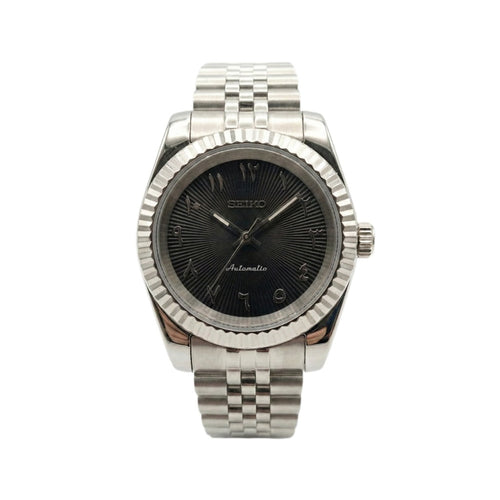Seiko Datejust Black Textured Arabic Dial