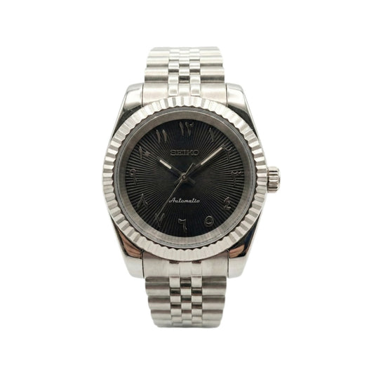 Seiko Datejust Black Textured Arabic Dial