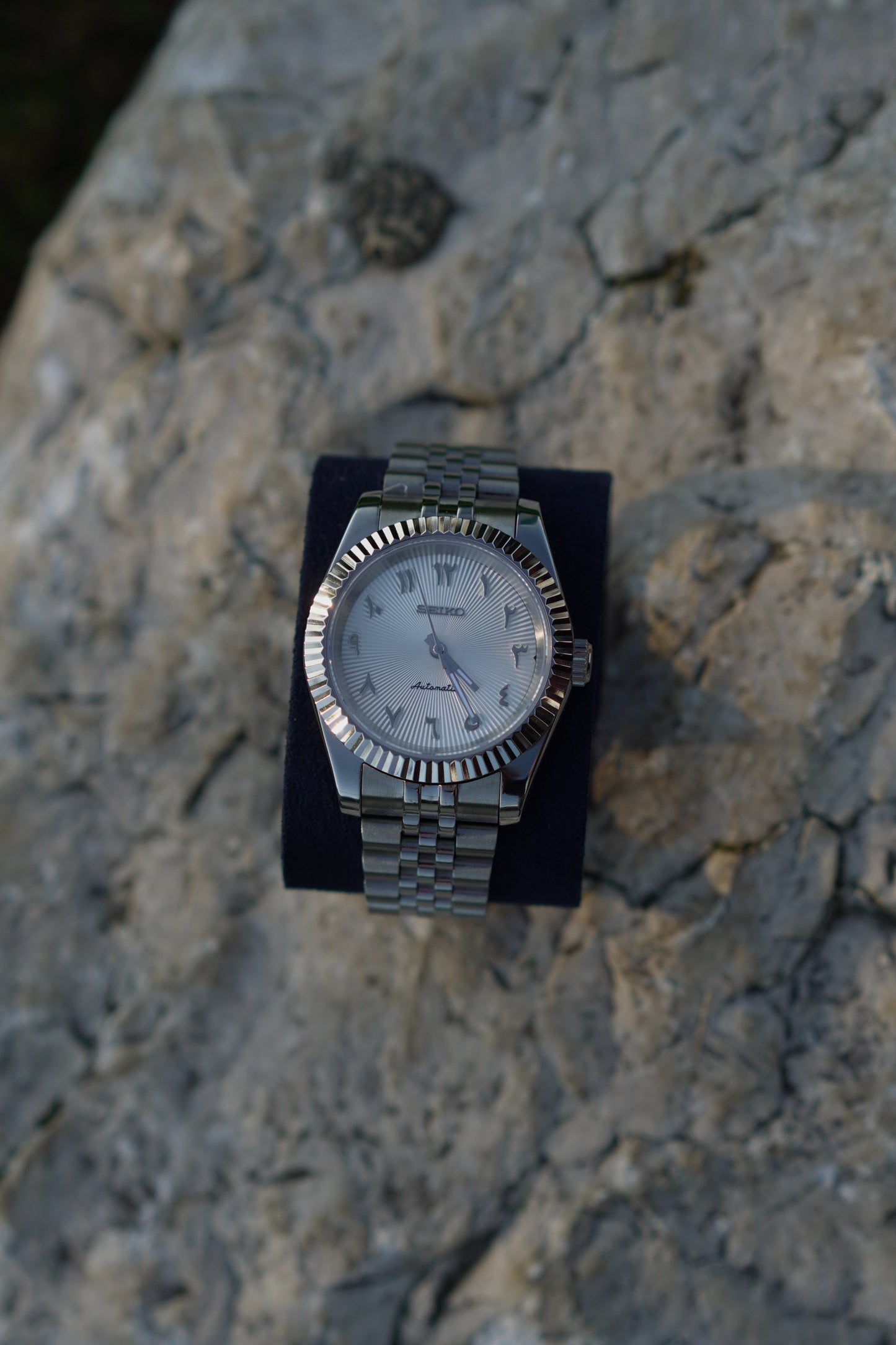 Seiko Datejust White Arabic Dial