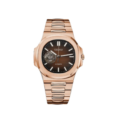 Seiko Nautilus Rose Gold Open Heart