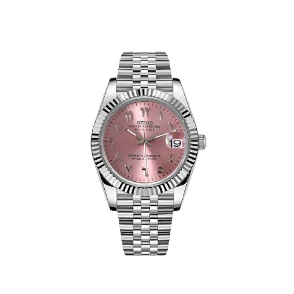 Seiko Datejust Pink Arabic Dial