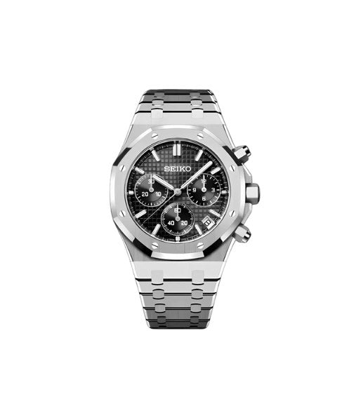 Seiko Royal Oak Black Chronograph