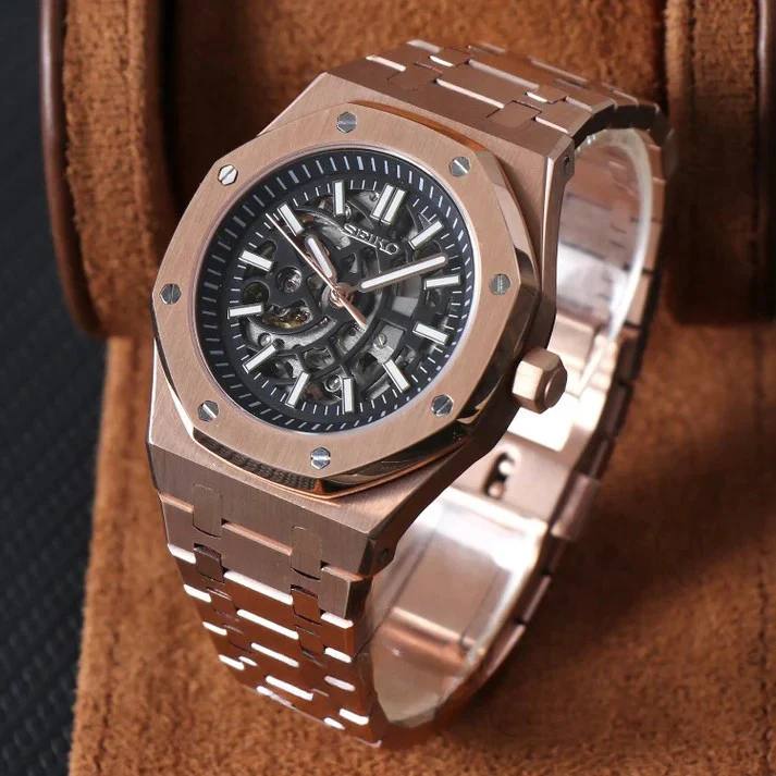 Seiko Royal Oak Rose Gold Skeleton