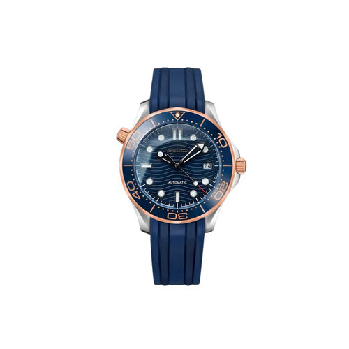 Seiko Seamaster Rose Gold & Blue