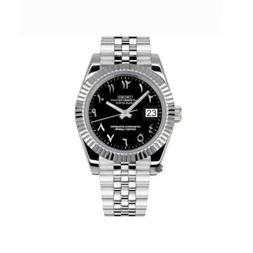 Seiko Datejust Black Arabic Dial
