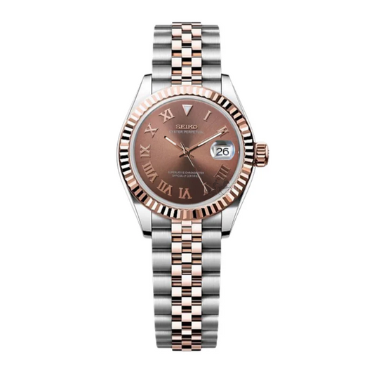 Seiko Datejust Chocolate Roman Dial